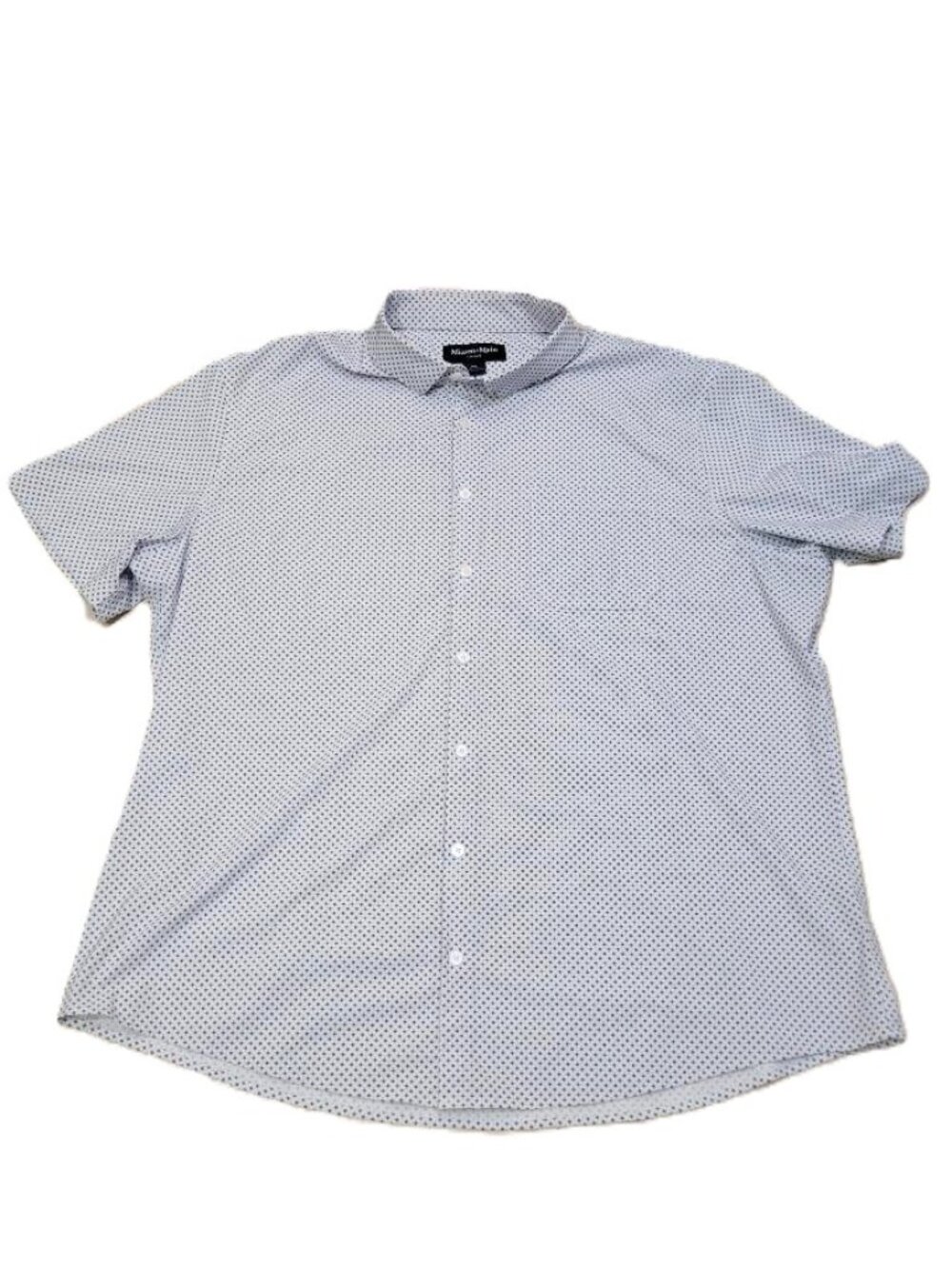 Mizzen and Main Shirt Mens XXL Button Up Leeward Classic Short Sleeve White Blue